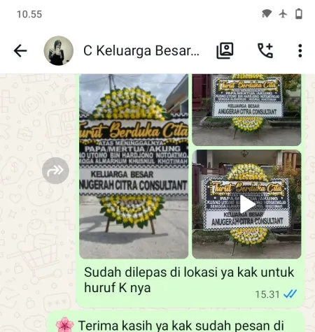 Pengiriman Papan Bunga Duka Juntiweden Juntinyuat